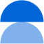 Blue Half Circle
